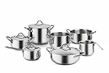 Barazzoni Sapore Italiano 11 Pezzi Batteria, Acciaio Inox 18/10