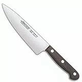 Arcos Serie Atlantico, Coltello da Chef Coltello da Cucina, Lama Acciaio Inossidabile NITRUM 155 mm, Manico Legno Palissandro, Colore Marrone