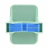 minifinker Scaffale Porta scopino, portaoggetti da Bagno PP + TPR per riporre scopino e mocio(Verde)