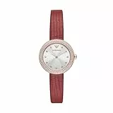 Emporio Armani Orologio Analogico al Quarzo Donna con Cinturino in Pelle AR11438