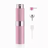 Toureal 8ml Design Gessato Spruzzino Profumo Ricaricabile, Vaporizzatore da Viaggio, Atomizzatore Nebulizzatore Profumo, Bottiglie Porta Profumo Spray (Rosa)