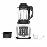 Moulinex PerfectMix Cook, Frullatore con 10 Programmi Automatici, 1400W, Prepara Ricette Calde e Fredde, Frullatore Elettrico con Touchscreen, Facile da Pulire, Capacità 2L, LM83SD
