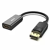 BENFEI Adattatore Displayport a HDMI, DP (Display Port) maschio a HDMI femmina Convertitore con audio per Lenovo Dell HP Asus e altri marchi (DP a HDMI)