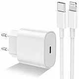 Caricatore iPhone 13 12 14 11 Certificato Apple MFi, 20W Caricatore Rapido PD Power Delivery Originale Apple, Caricabatterie USB C Lightning Cavo 2M per iPhone Pro Max Mini XS XR SE iPad