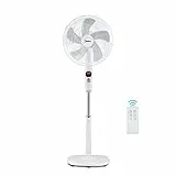 Midea Ventilatore a piantana FS40-16CR con telecomando multifunzione, estremamente silenzioso, 27 dB
