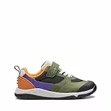 Clarks SteggyStride K, Scarpe da Ginnastica Bambini e ragazzi, Verde (Green Combi), 29 EU