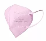 SALO MED 20 Mascherine FFP2 ROSA – Certificate CE – Confezionate Singolarmente – Mascherina 5 Strati – Protezione con filtraggio BFE 99% - Box 20 Pezzi