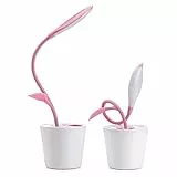 Agolaty, Unisex -Adult, Portamatite Lampada da Scrivania Rosa, Tromba
