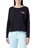 Tommy Hilfiger Maglietta Maniche Lunghe Donna Basic, Blu (Desert Sky), L