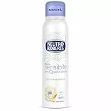 Neutro Roberts, Deodorante Spray Pelle Sensibile con Avena Lenitiva e Loto, Efficace 48h, Senza Sali di Alluminio e Alcool, Per Pelli Sensibili, Dermatologicamente Testato - Flacone da 150ml