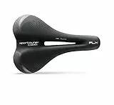 Sportourer by Selle Italia - FLX Gel Flow, Sella per Bici da Città, Morbida in Gel, Con Tecnologia Riflettente per Scarsa Visibilità - Nera