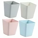 Cabilock 4Pcs Go Cart Carrello Della Spesa Carrello Della Spazzatura Portabicchieri Portamatite Carrello Di Rotolamento Accessori Carrello Appeso Titolare Bidone Della Spazzatura Secchio