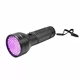 MMOBIEL Torcia UV luce nera a 51 LED, rilevatore di urina animale per urina di cani/gatti/conigli, macchie, trova scorpioni, cimici del letto, indurente per colla UV, rilevatore di banconote false