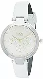 Hugo Orologio Analogico Multifunzione al Quarzo da Donna con Cinturino in Pelle Bianco - 1540086