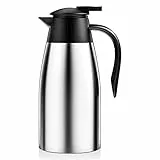 Uootach 2 litri Caraffa termica in Acciaio Inox, Thermos Caffe, Bollitori sottovuoto isolati, Si mantiene caldo per 24 ore, per bollitori, teiere e caffettiere per mantenere calde le bevande