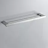 Generic Portasciugamani da Parete in Acciaio Inossidabile SUS 304 a Parete Color Argento Appendiabiti da Bagno Accessori per Il Bagno Portasciugamani, Cromato