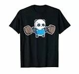 Panda Bear Gym Workout Training Squats Weightlifting Leg Day Maglietta