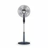 Rowenta VU5675F0 Turbo Silence Extreme Ventilatore da Terra, Ventola Silenziosa, Efficienza Energetica, Telecomando, Oscillazione Automatica, 5 velocità, Silent Night, Turbo Boost