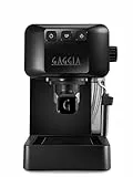 Gaggia EG2109 BLACK Macchina Manuale da Caffè Espresso, Macinato o Cialde, Sistema POD per Espressi Cremosi Con Cialde, Pre-Infusione Automatica, Nuovo Modello 2023, 100% Made in Italy