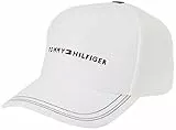 Tommy Hilfiger Cappellino Uomo TH Skyline Cappellino da Baseball, Bianco (Optic White), Taglia Unica