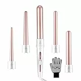CkeyiN Ferri Arricciacapelli - Ferro Arricciacapelli 5 in 1 di Lusso, Piastra Capelli Onde Elegante, Set di Ferro Arricciacapelli Multifunzione
