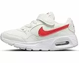 NIKE Air Max SC (PSV), Sneaker, Summit White/Track Red-White, 34 EU