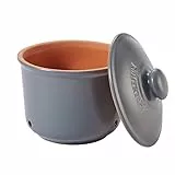 Römertopf - Pentola in ceramica, per alimenti, 1 l, Ø 16,0, colore: Grigio/Blu