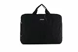 Nilox, Borsa Porta PC Imbottita, Custodia PC 15.6' con Manico e Tracolla, Realizzata in Materiale Resistente e Durevole, 100% poliestere, Colore Nero