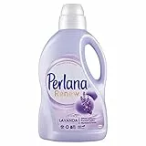 Perlana Renew Lana Lavanda, detersivo lavatrice, effetto cachmere, previene i pallini, confezione singola da 24 lavaggi