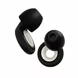 Loop Experience Plus - Tappi per le Orecchie - Protezione dell’Udito Acustica per Musicisti, DJs, Batteristi, Festivals, Concerti e Vita Notturna - Riduzione del Suono 18dB - Nero