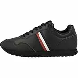 Tommy Hilfiger Core Lo Runner Pu Lth, Sneaker Uomo, Triplo Nero, 43 EU