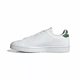 adidas Advantage Sneaker, Uomo, Bianco Bianco Verde, 43 1/3 EU
