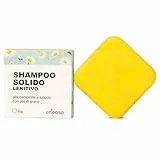 Enooso - Shampoo Solido Bio Lenitivo e Illuminante con Camomilla e Calendula per Cute sensibile - 100% Artigianale Biologico Naturale Vegano - 65 g - Made in Italy