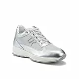 Lumberjack Scarpa Donna Sneaker Low Cut Zeppa Casual Raul SW01305-008 X88 CO002 (Silver, Numeric_40)
