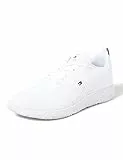Tommy Hilfiger Sneakers da Runner Uomo Corporate Knit Rib Runner Scarpe Sportive, Bianco (White), 43 EU
