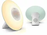 Philips hf3507/10, Wake Up Light, Plastica, Bianco/Menta, 17 x 17.9 x 10 cm