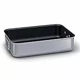 Ballarini Professionale 2040.50 Rostiera Alta Antiaderente, Alluminio, Grigio 50 x 38 cm