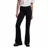PIECES Pcotine HW Pantaloni Svasati Noos, Nero, XS Donna