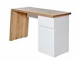 Marchio Amazon - Movian Culture, scrivania da ufficio con cassetto e anta, Rettangolare, 1 Numero di cassetti, 1 unità, confezione da 1, Bianco, 130 x 49,8 x 74,4 cm