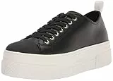 ARMANI EXCHANGE James Platform Sole, Scarpe da ginnastica Donna, Black Opt White, 38 EU