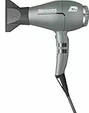 Parlux Digitalyon Glitter Grey Asciugacapelli digitale professionale con ioni negativi Molto leggero e potente Prodotto in Italia