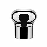 Alessi Noè GIA12 - Tappo Ermetico a Espansione per Bottiglie di Vino e Champagne, Acciaio Inox, Lucido