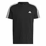 adidas Essentials Single T-shirt a manica corta, Black/White, M