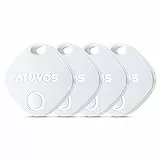ATUVOS Smart Tracker tag 4 pezzi, Bluetooth Trova oggetti Compatibile con Apple Dov'è (solo iOS), Localizzatore Chiavi per Borse, Bagagli, Portata rilevamento 120m,Batteria Sostituibile Impermeabile
