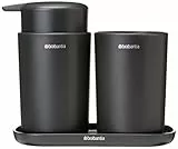 Brabantia - Set da bagno, Grigio scuro, Set di 3