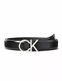 Calvin Klein RE-LOCK CK LOGO BELT 30MM, Donna, Ck Black, 85