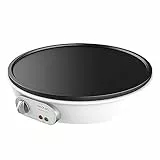 Cecotec Fun Crepelicious Crepe Maker elettrico 1000 W, piastra antiaderente, potenza regolabile, spia luminosa, rullo e spatola inclusi, diametro 30,5 cm