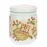 THUN - Barattolo per caffè, Biscotti e Farina in Ceramica Decorata, Versione Piccolo - Linea Fall in Love - per La Cucina, Barattoli e Contenitori - Ceramica