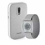 Beghelli - Kit Salvalavita Phone SLV30 + Bracciale Band Telefono Anziani, GSM SOS, Chiamata Rapida, Telesoccorso Indossabile, GPS, Sensore Caduta, Ampio Display, 2.8 pollici, Grigio