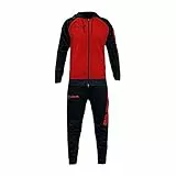GIVOVA TUTA SUPER KING FELPA ROSSO/NERO Tg. XL